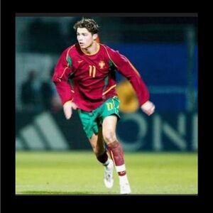 Cristiano Ronaldo • #7 • Red and Green • Portugal • Look Alike • Soccer Jersey •